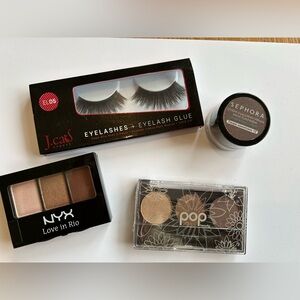 Eyeshadow and eyelash bundle NWT